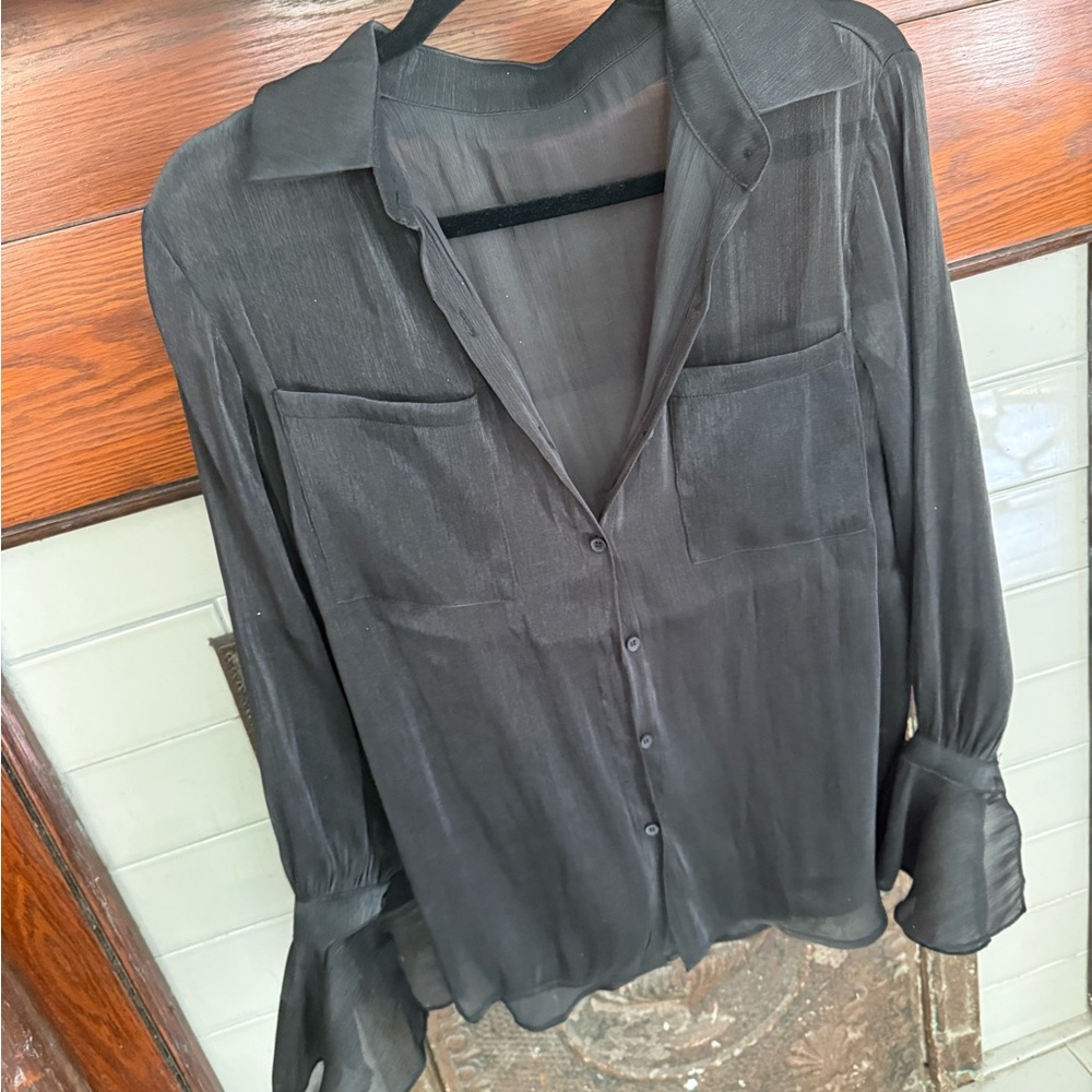 Mesh Button Up - image 3